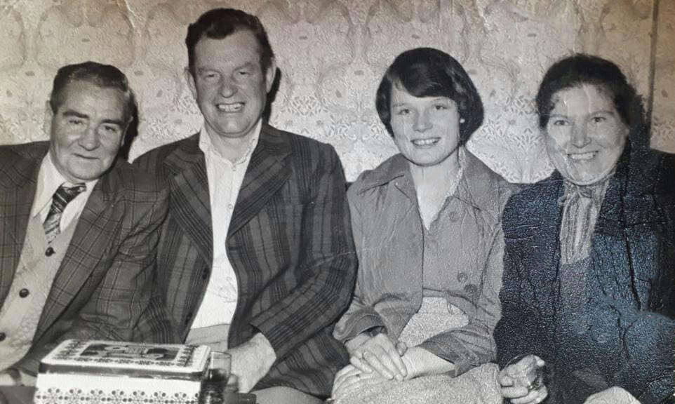 Paddy (Tammy) and his wife Veronica (Bradley) (centre) with Rosie Church and Frank Gillespie.