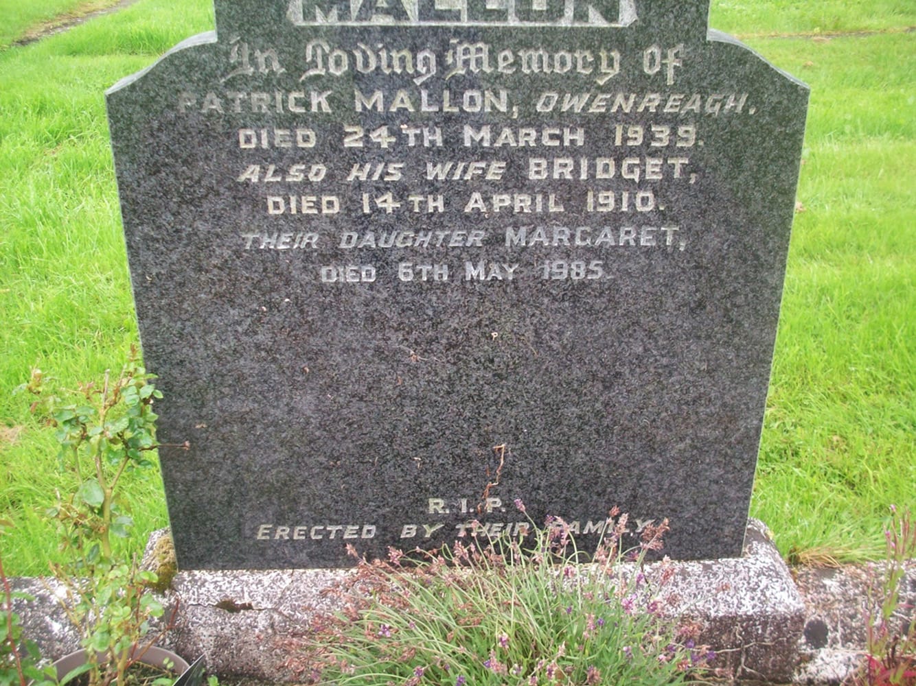 Patrick Mallone Graveyard Stone