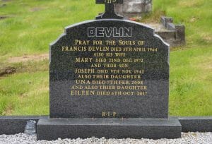 Devlin Graveyard Stone