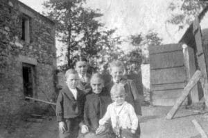 Mary Bradley with her four grandchildren