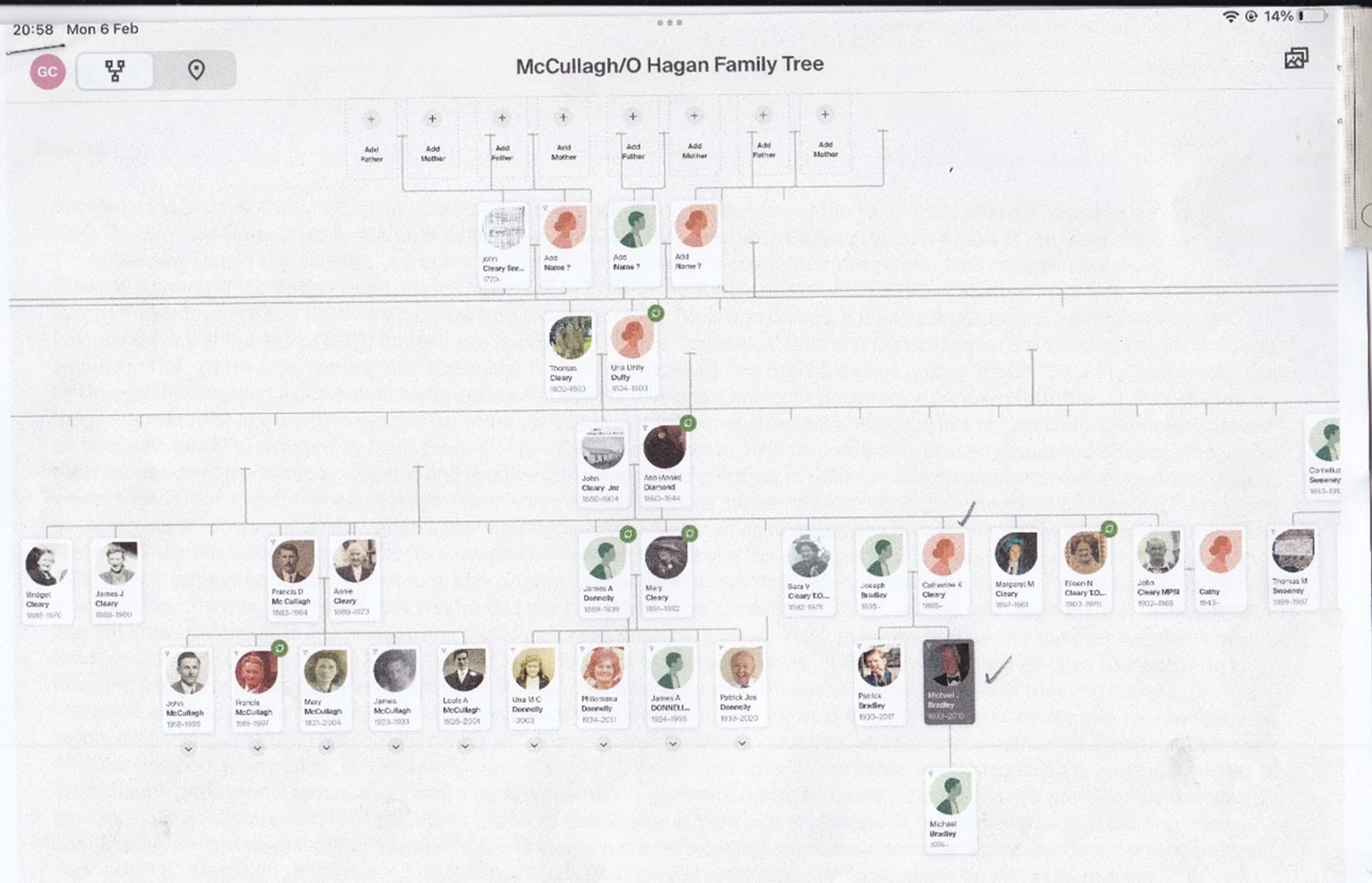 McCullagh Family Tree