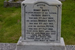 Duffys Memorial Stone