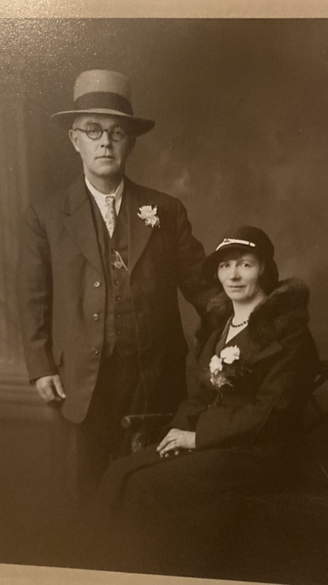 Michael Doyle (sen) and his wife Annie Bradley on their wedding day.